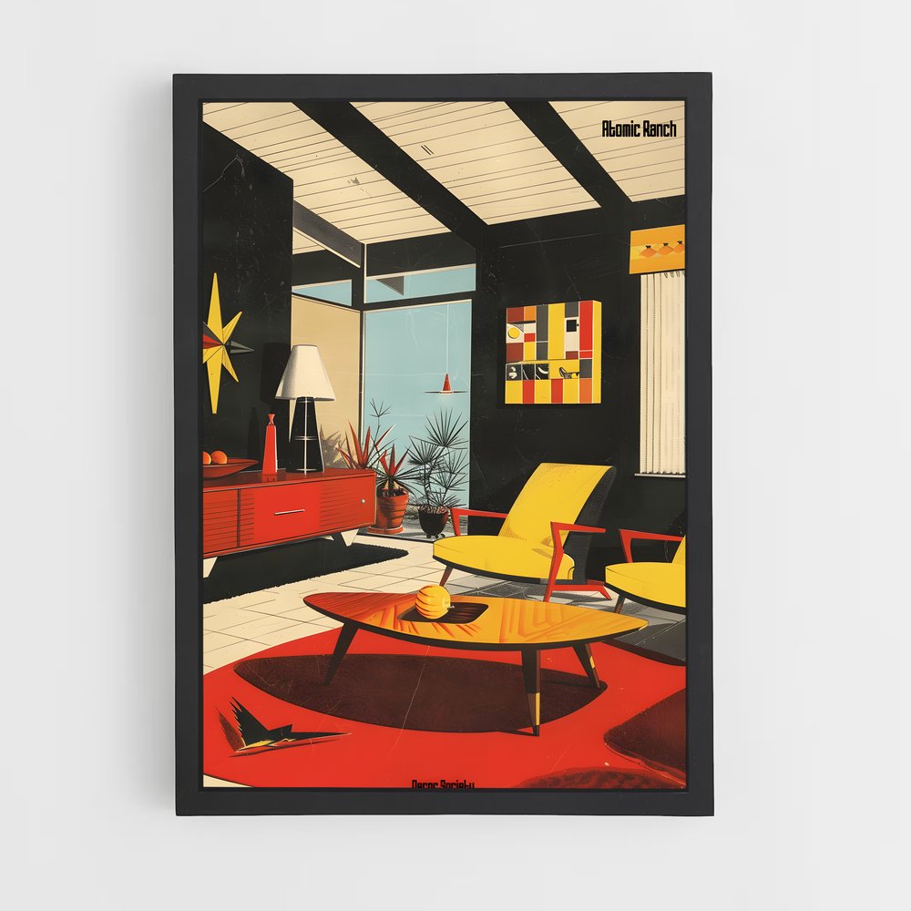 Poster Rêve Atomic – affiche Espace rétro (vue 2)